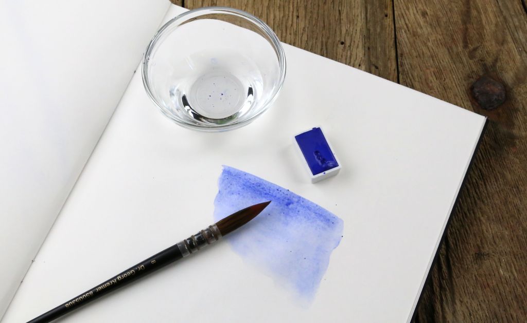 Kremer akvarel - YInMn modrá (plast, 3 x 1,8 x 1 cm)